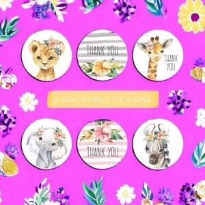 40 Thank You Stickers